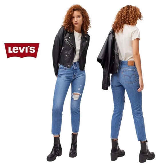 Custom Altered Levi Wedgie Straight leg jeans - Picture 4 of 16